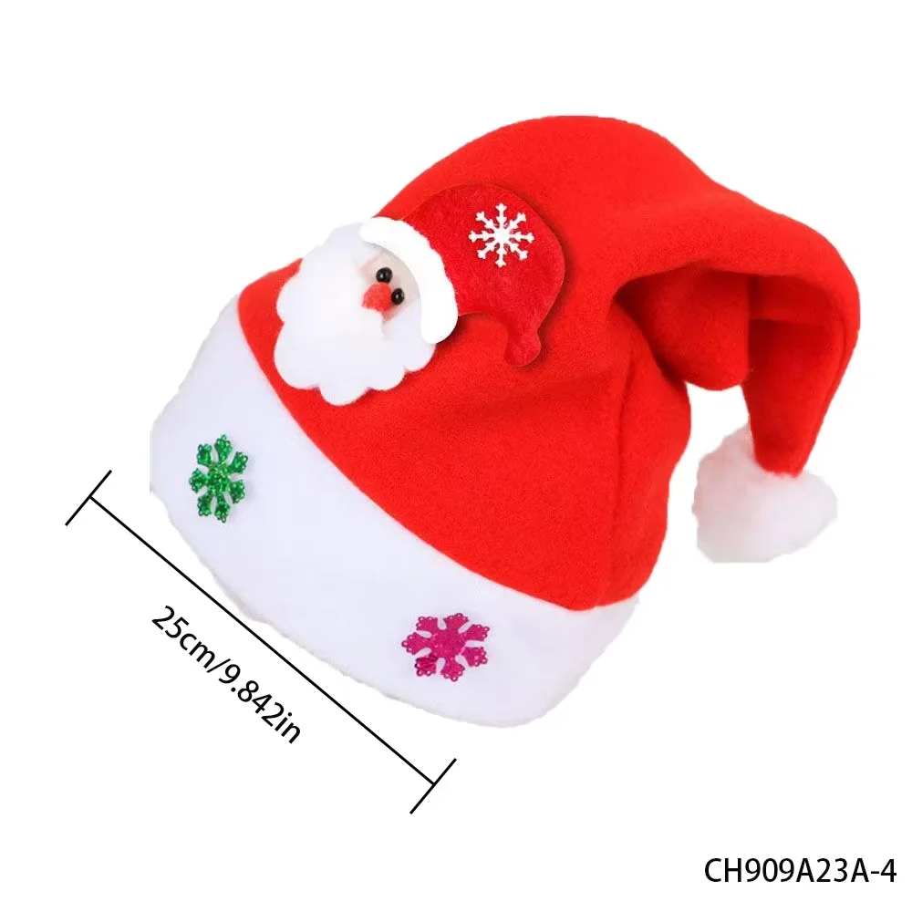 

PESENAR Festive Cap Christmas Hat Adult Christmas Hat for Holiday Party Comfortable Material