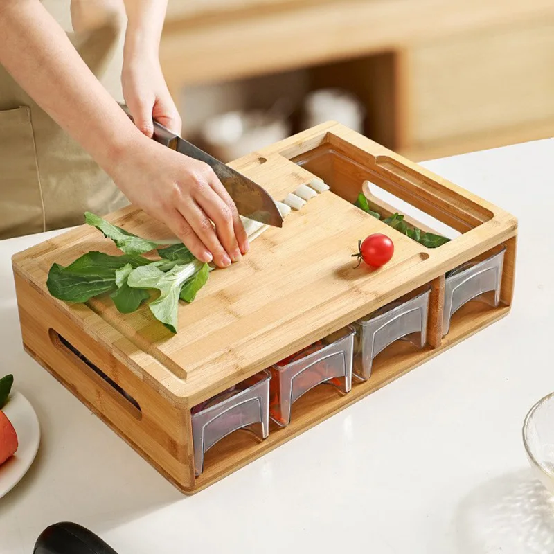 

New Multipurpose Wooden 9 in1 Dual Use Stainless Steel Vegetable Cutlery Dicing Cutter Kitchen Tool Slicers Chopper