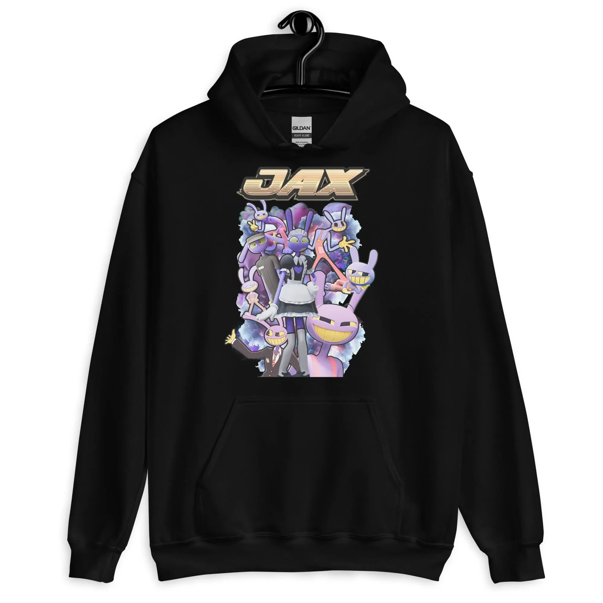 The Amazing Digital Circus Finale Hoodie „We Still Have Each Other“ – Kapuzenpullover mit Front- und Rückendruck, Pomni, Jax, Ragatha Grafik – Detail 3