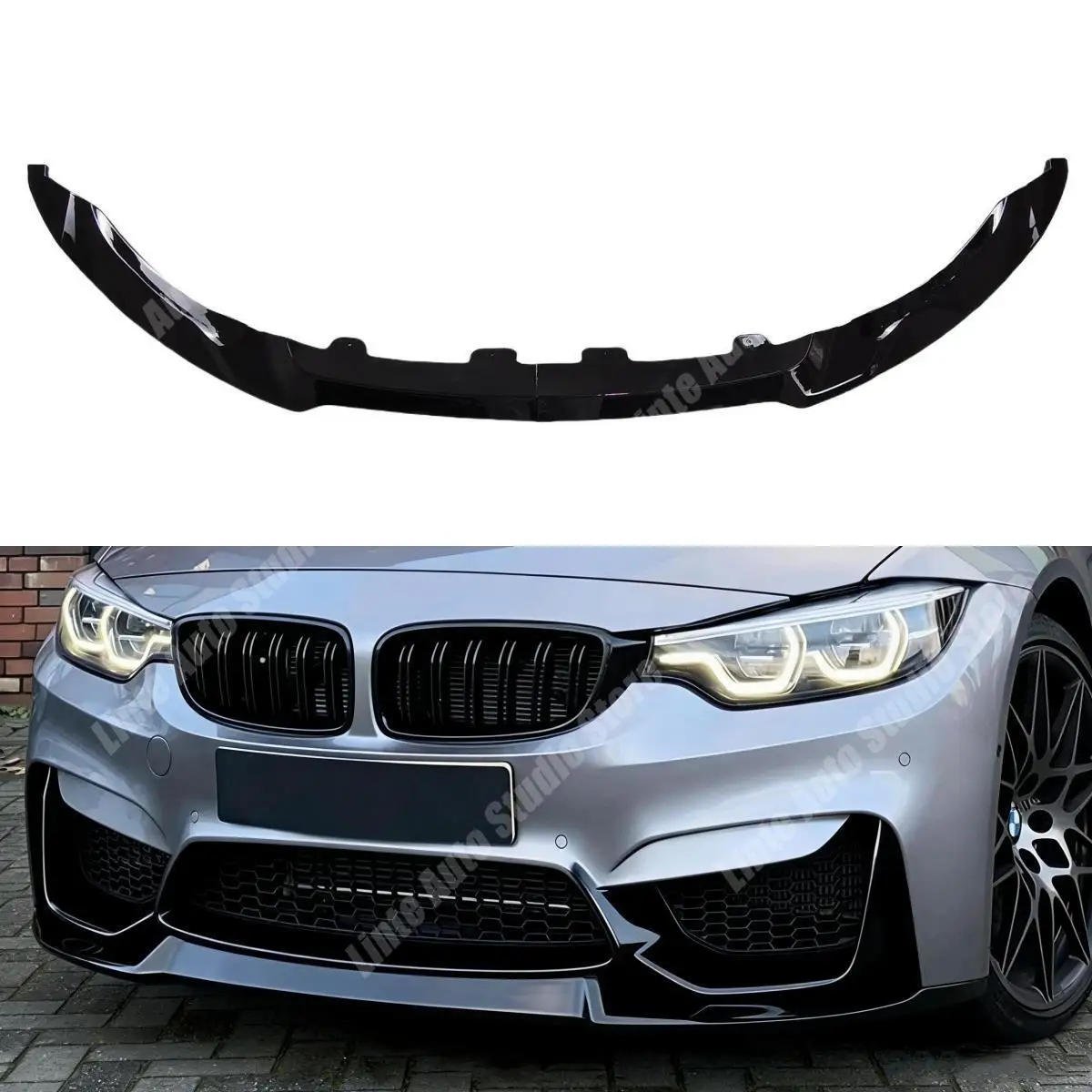 

Накладка на передний бампер для BMW F80 M3 F82 F83 M4 2014-2020 Седан Купе, спойлер, сплиттер, диффузор, накладка под бампер, тюнинг-комплекты кузова