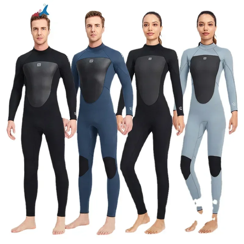 

Neoprene Wetsuit with Rubberized Front Panel Couple Diving Suit Plus Size Scuba Diving Suit Surfing Kayaking Equipment