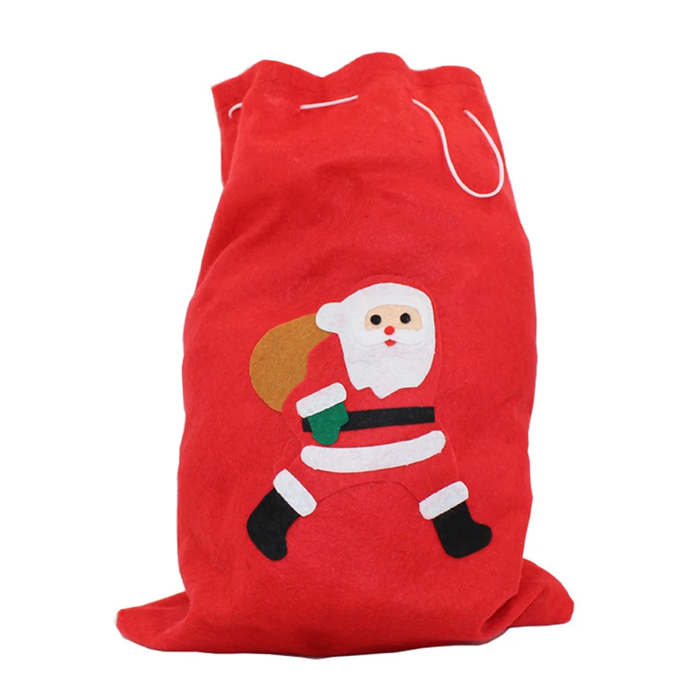 

30 X40cm Santa Claus Carry Bag Sack Gift Bags Christmas Candy with Ties Organizer Party