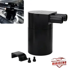 UNIVERSAL Aluminum Alloy Reservior Oil Catch Can Tank for BMW N54 335 Black oil catch can kit fuel can fuel tank