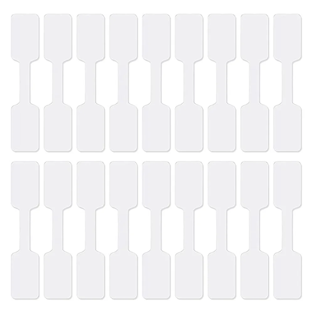 

100 Pcs White Cable Label Writable Organizer Cord Labels For Office Blank Stickers School Selfadhesive Paper Tags Management