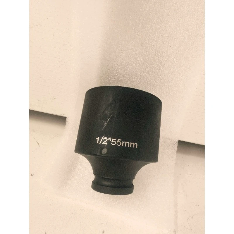 Extended Reinforced Thickened  Molybdenum Steel Impact Socket, 55mm Heavy Duty 1/2