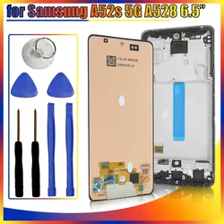 6.5'' A52s LCD for Samsung Galaxy A52s 5G A528N LCD Display Touch Screen Digital Replacement for Samsung A52s 5G A528N A528B LCD