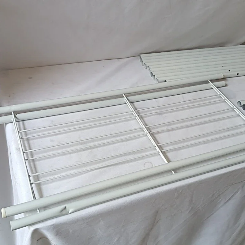 White Metal Storage Shelf for Kitchen & Bathroom Easy Install Organizer Rack with Accessories Space Saving Ready to Assemble