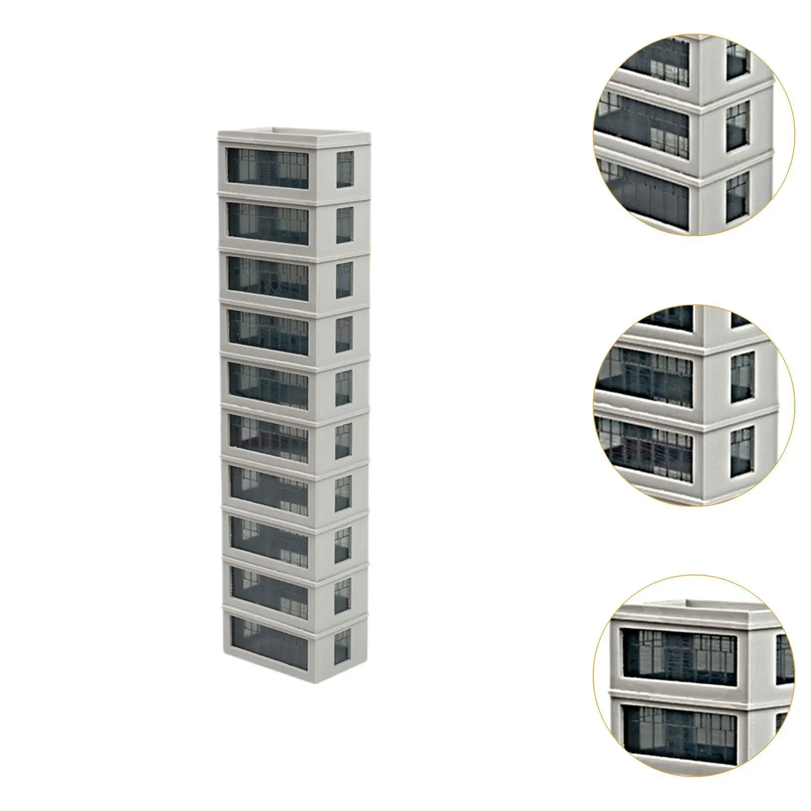 鉄道模型の建物 組み立てられた建築模型の列車 商業ビル フェアリーガーデンの風景装飾 写真小道具