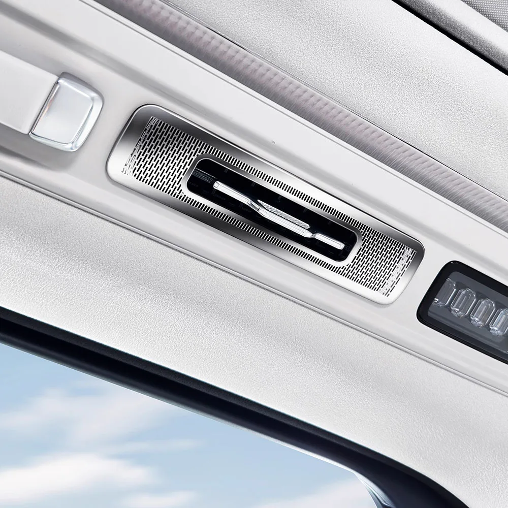 

4 шт. выхлопные маски на крышу второго и третьего ряда для ZEEKR 9X 2025 2026, аксессуары для модификации автомобиля, пылезащитный чехол из нержавеющей стали