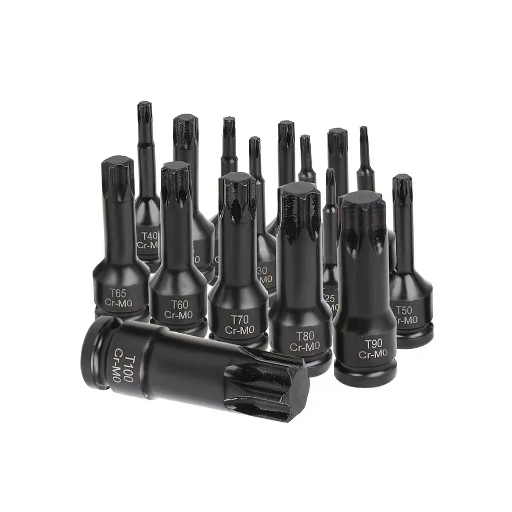 16 Pcs Impact Torx Bit Socket Set 1/2\