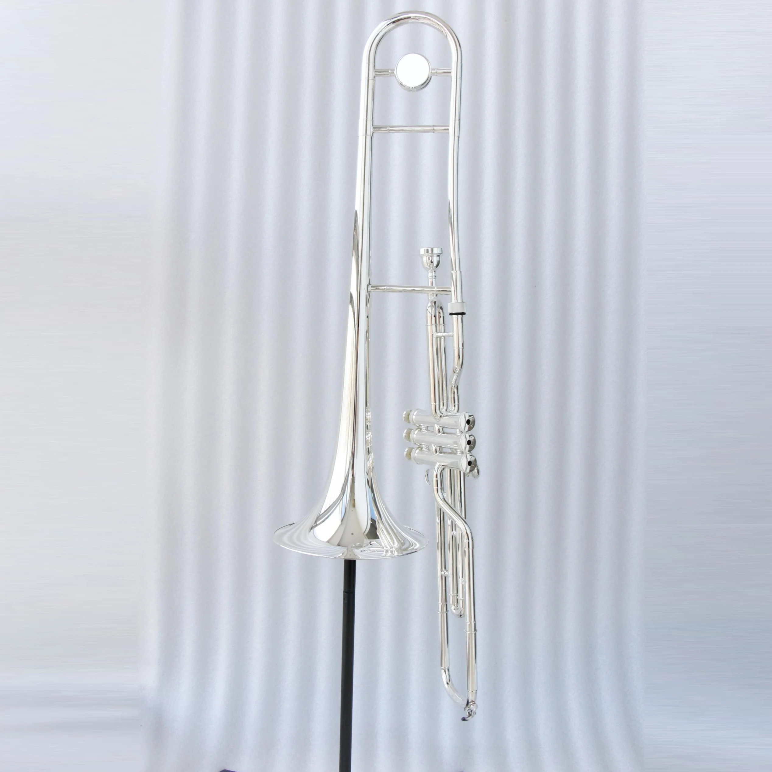 High grade trombone instrument factory price affordable piston trombone Bb gold lacquered trombone