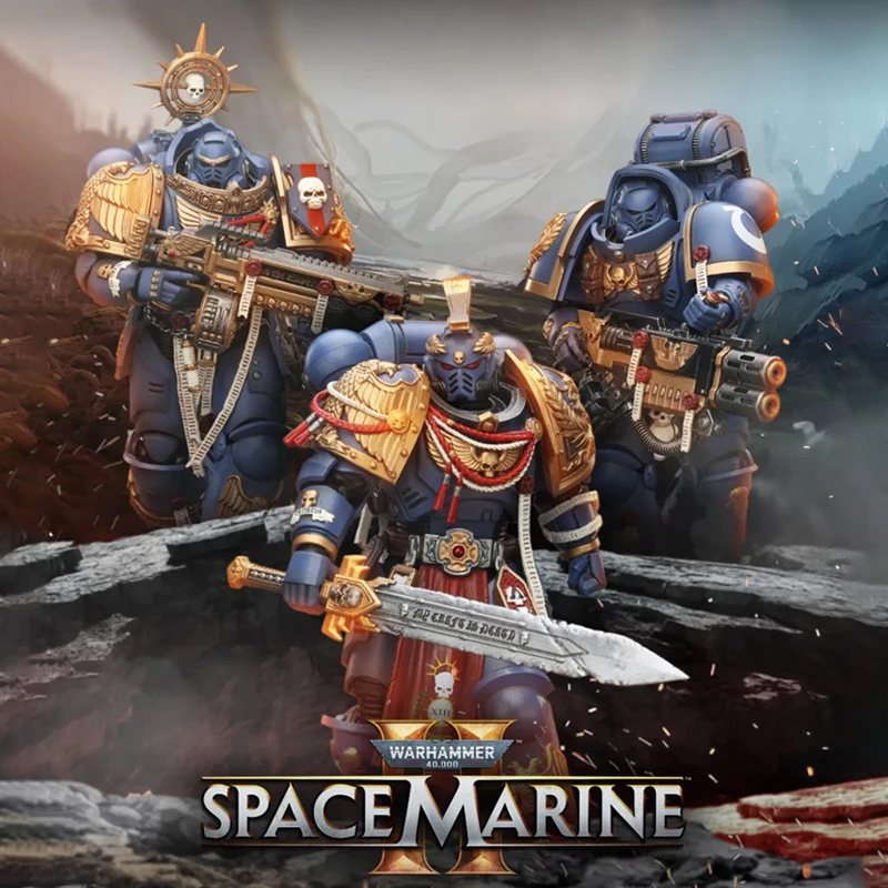 

JOYTOY Warhammer 40K Ultramarines Heavy Relic Primus Armor 1/18 Action Figures Heavy Artificer Armor Game Model Collectible Toys