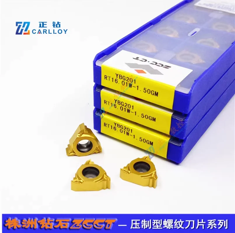 

Оригинальный ZCCCT YBG201 RT16.01W-1.50GM токарный станок с внутренней резьбой вставки