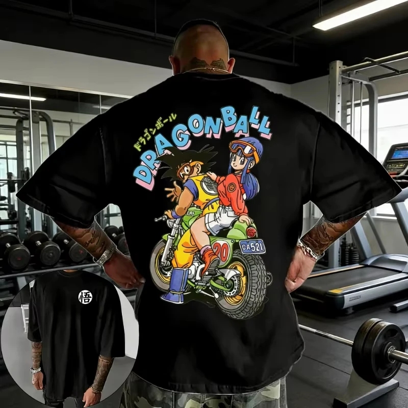 2026 Neues Dragon Ball Vintage Goku Bedrucktes Kurzarm-T-Shirt für Herren und Damen, Herren-Oberteil, Sport-T-Shirt, Harajuku