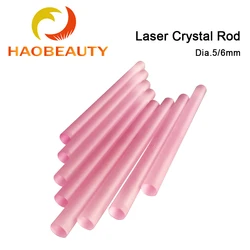 HaoBeauty YAG Laser Crystal Rod Dia.6.3-8mm for YAG Jewelry Laser Welding Machine