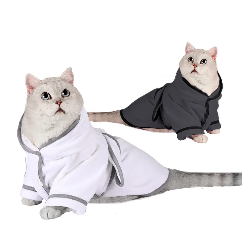 

Pet Clothing Winter Thick and Warm Dog Pajamas Cat and Dog Bathrobes Super Absorbent Two Legged Clothes Pet Supplies