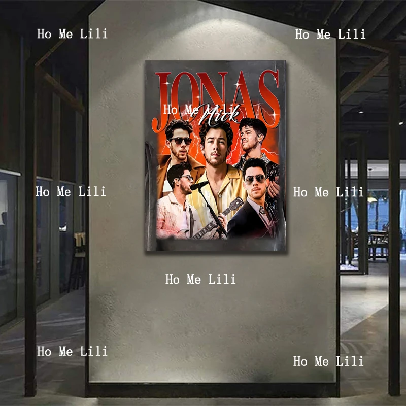 Nick Jonas винтажный графический стиль 90-х годов постер живопись холст настенное искусство гостиная спальня украшение Nick Jonas винтажный графический стиль 90-х годов постер живопись холст настенное искусство гостиная спальня украшение