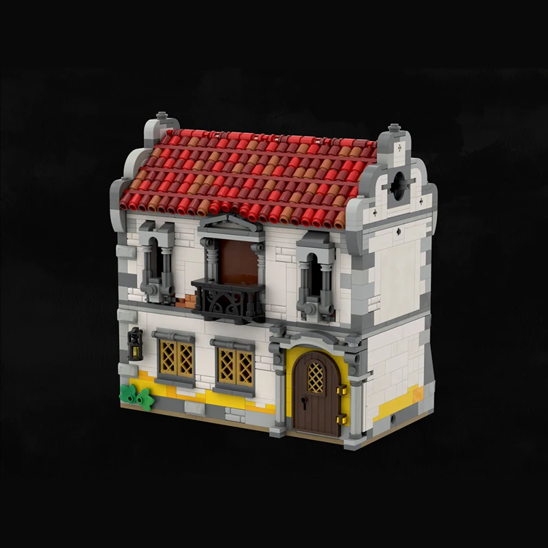 중세 성 모델 MOC 빌딩 벽돌 요새 거주 모듈 형 기술 선물 휴일 조립 어린이 장난감 정장