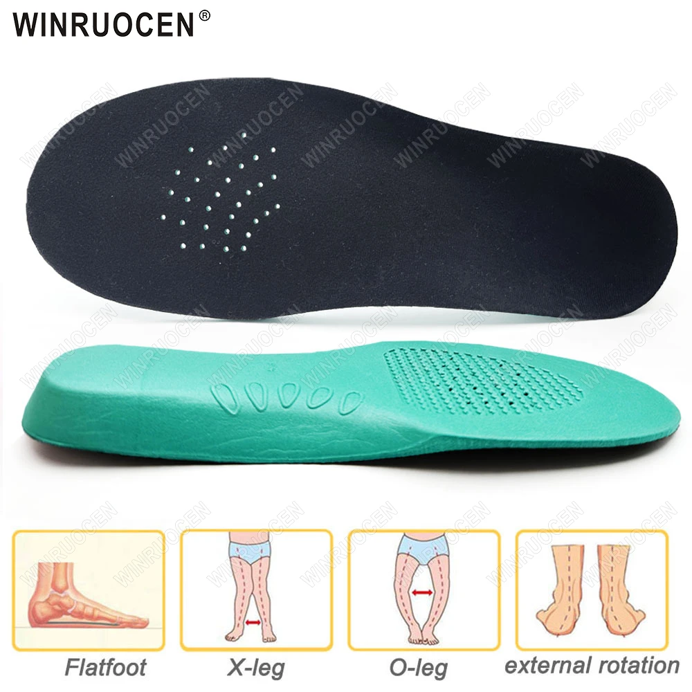 

1/2 Pairs Kids Orthotics Insoles Sport Running Shoe Sole Comfortable Shock-absorbing Arch Support Flatfoot Feet care Inserts