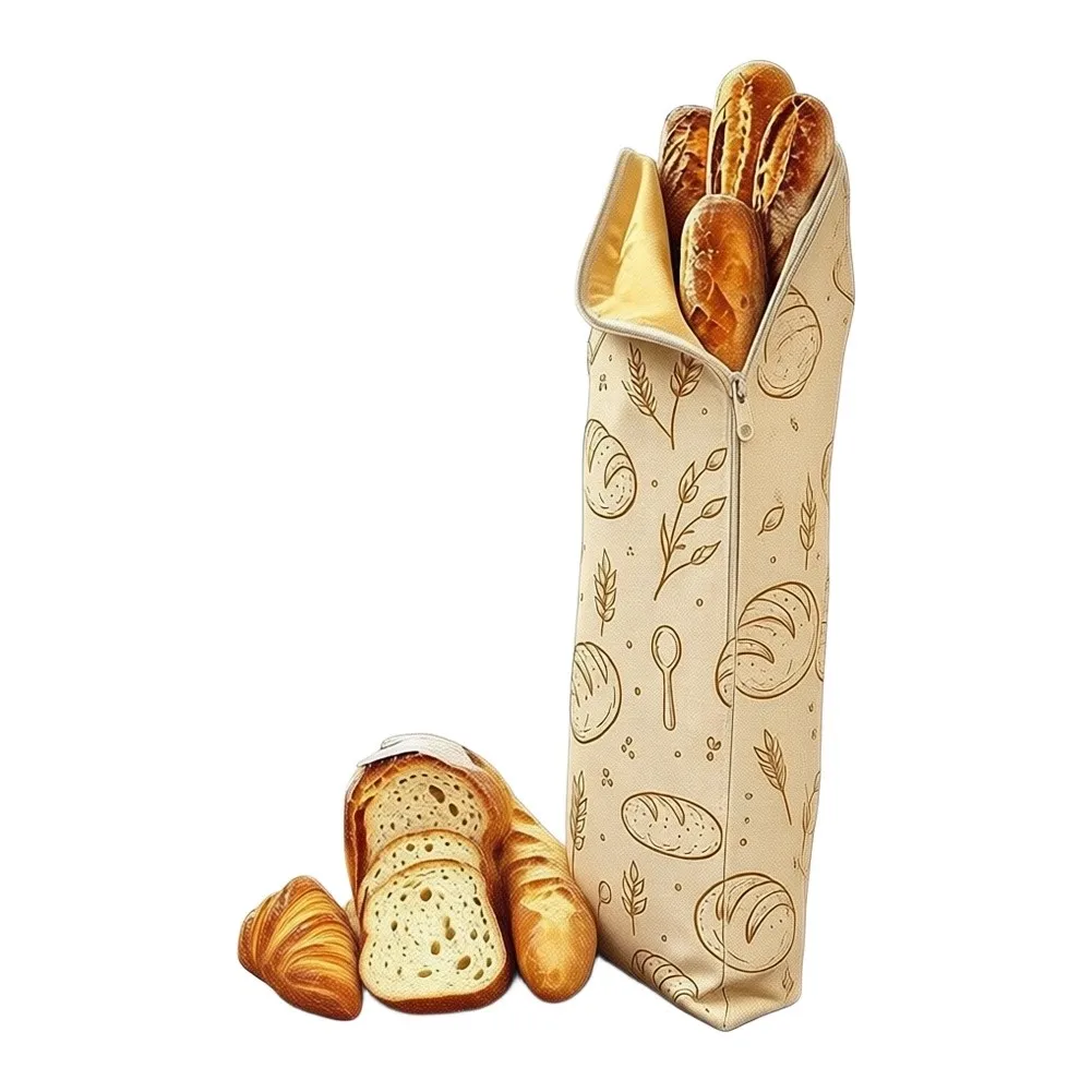 Reusable Cotton Bread Bags with Beeswax Coating for Sourdough Loaves Rolls Eco Friendly Storage for Home Bakers