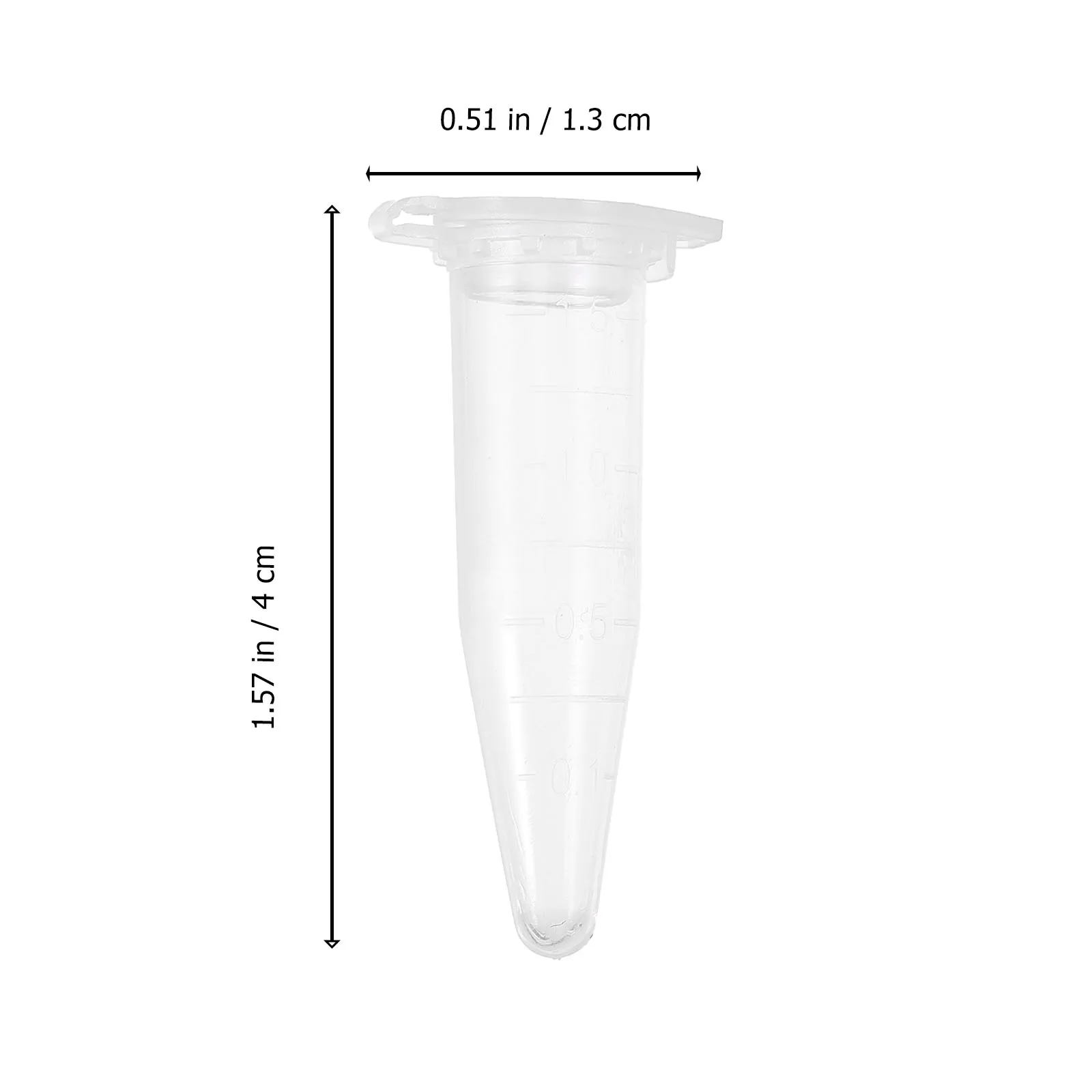 

2500 Pcs Tube Seed Flask Laboratory Sample Bottles Small Test Tubes Candy Plastic Graduated with Press Cover