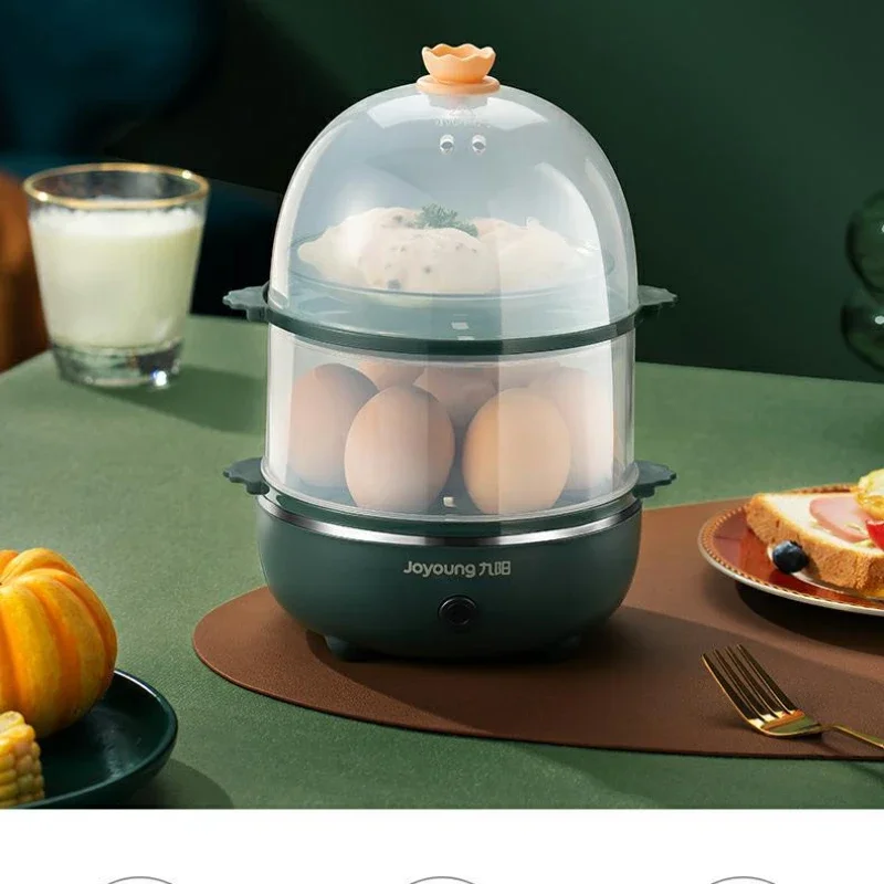 

Breakfast Maker Egg Steamer Egg Boiler Home Dormitory Automatic Power Off Small Multi-Functional Breakfast Egg Cutter