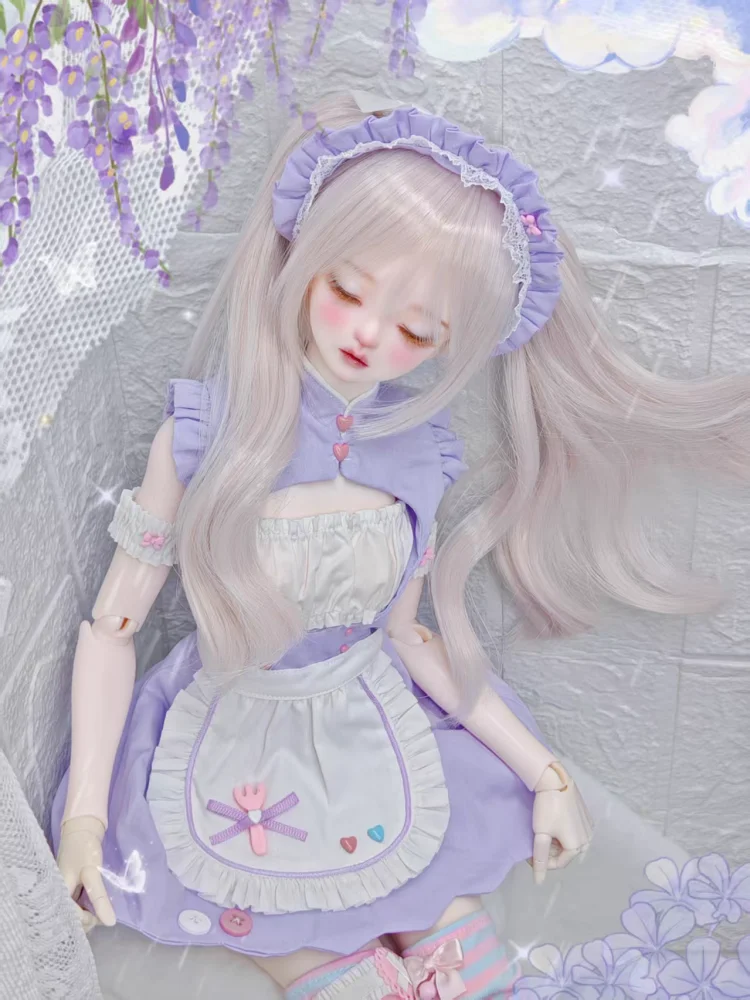 เสื้อผ้าตุ๊กตา BJD สำหรับ 1/3 กระโปรงตุ๊กตาสีฟ้าสีชมพูสีม่วงชุดตุ๊กตาเสื้อผ้าอุปกรณ์เสริม DIY ของขวัญ (ไม่มีตุ๊กตา)