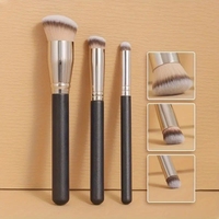 1/2/5 pcs Foundation Concealer Brush, Premium Contour Blusher Brushes, Flawless Under Eye Dense Face Makeup Brush For Blending