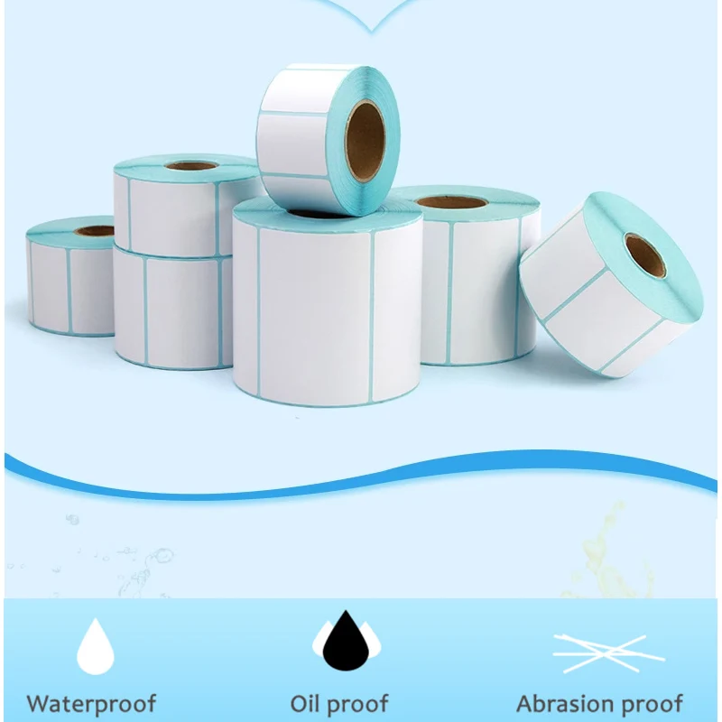 열 라벨 스티커 용지, 슈퍼마켓 가격, 빈 바코드 라벨, 직접 인쇄, 방수 인쇄 용품
