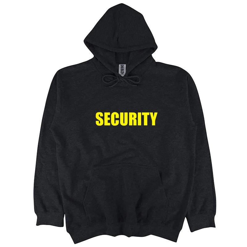 Security hoodie Mens Neon Staff Event Front & Back Print brand men hoodies bigger size 3xl sbz8148