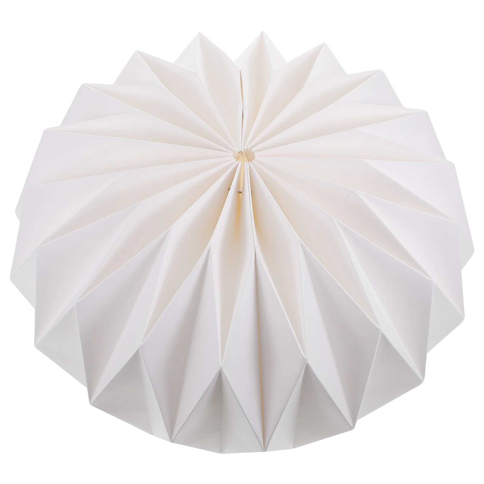 Origami lanterna sombra abajures de papel para luzes de teto rattan crianças decorações de piso branco dobrar