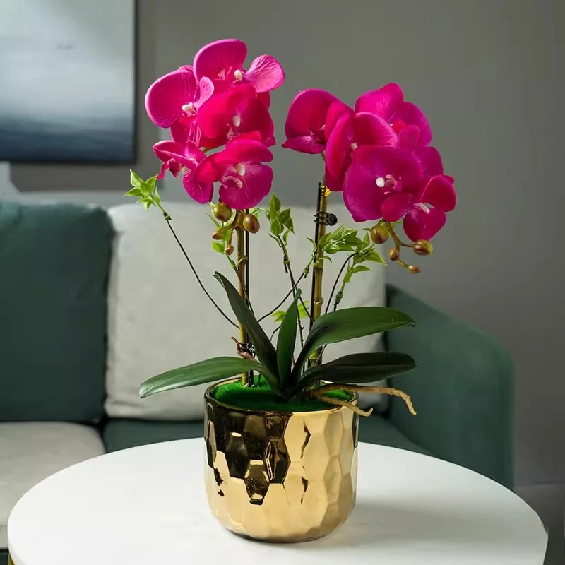 

High-grade Light Luxury Phalaenopsis Simulated Flower Arrangement Decoration