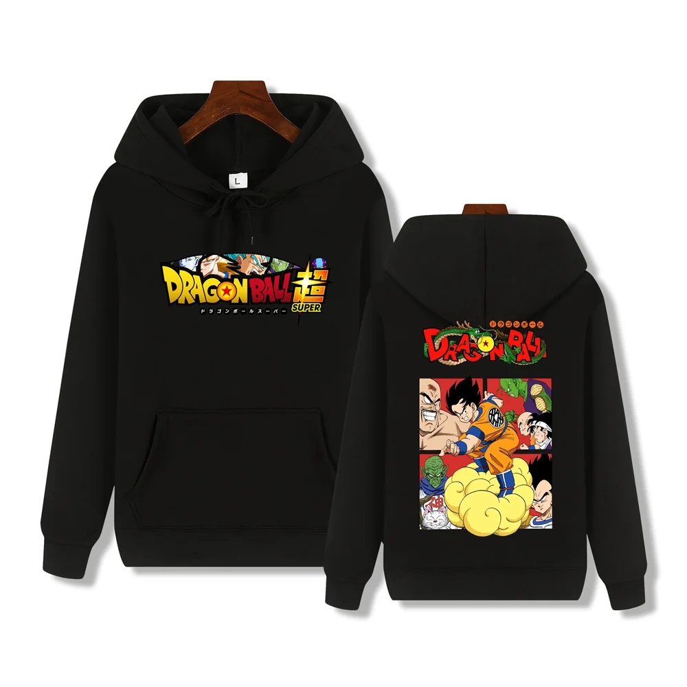 Dragon Ball super cool printed Autumn and winter comfortable soft thickening men's high quality casual fashion street hoodie