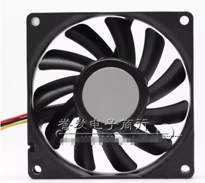 SANYO DENKI 109P0812M7D01 DC 12V 0.09A 80x80x15mm 3-Wire Server Cooling Fan