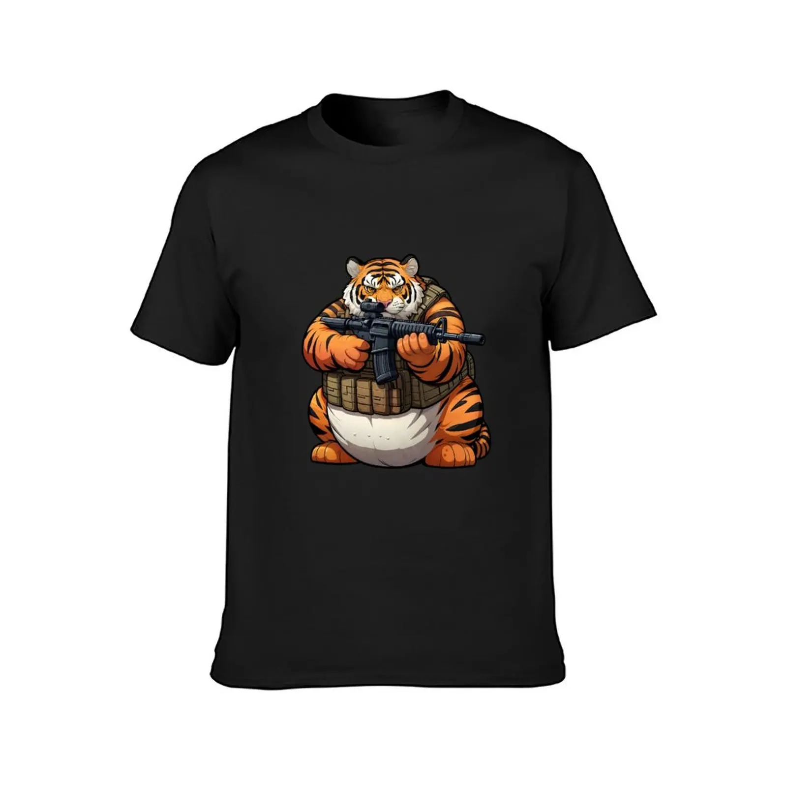 Tactical Tiger T-Shirt oversizeds anime clothes aesthetic clothes boys whites Men's t-shirts