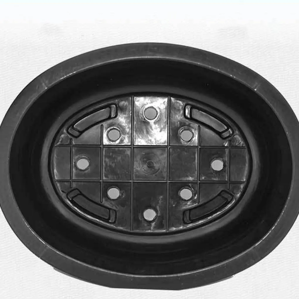 Черный твердый и прочный горшок для растений с широким применением, садовые горшки, цветочный горшок, горшок для растений, садоводство, раковина бонсай 380