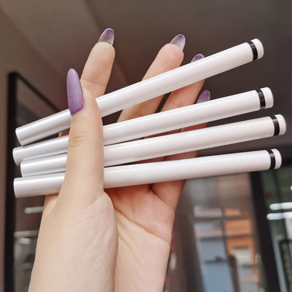 Juego de delineador de ojos de 6 uds., bolígrafo líquido, maquillaje para mujer, negro, marrón, rojo, morado, blanco, larga duración, resistente al agua, sin manchas, punta fina