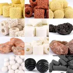 500g/Bag Aquarium Water Clear Filter Material Ceramic Rings Activated Carbon Bio Balls Filter Accessories Fish Tank Filter Media