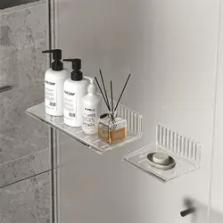 No Hole Required Shelf Bathroom Vanity Organiser Home Organiser Cosmetic Skincare Organiser Home Storage