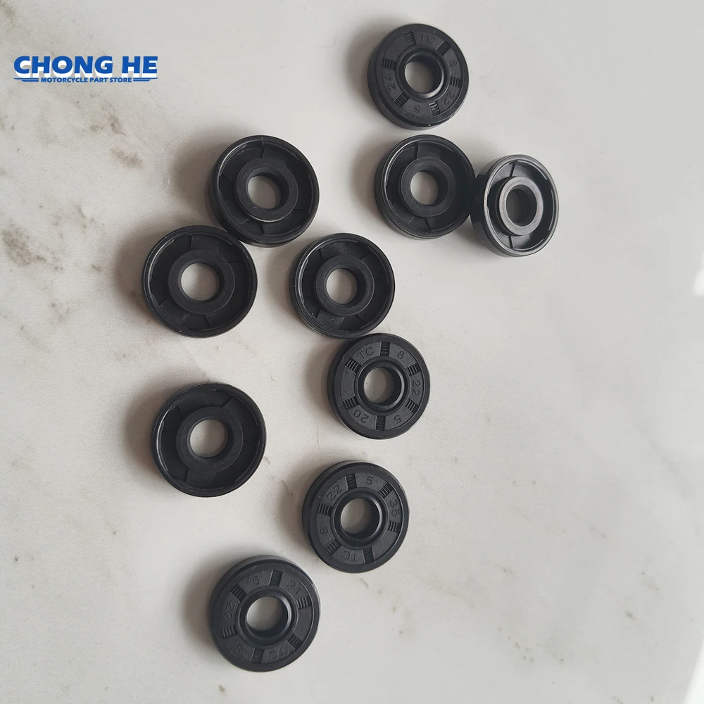 

2pc/4pc/8pc/16pc 8x22x5 Motorcycle Engine Parts Water Pump Oil Seal for Kawasaki 8mm X 22mm X 5mm