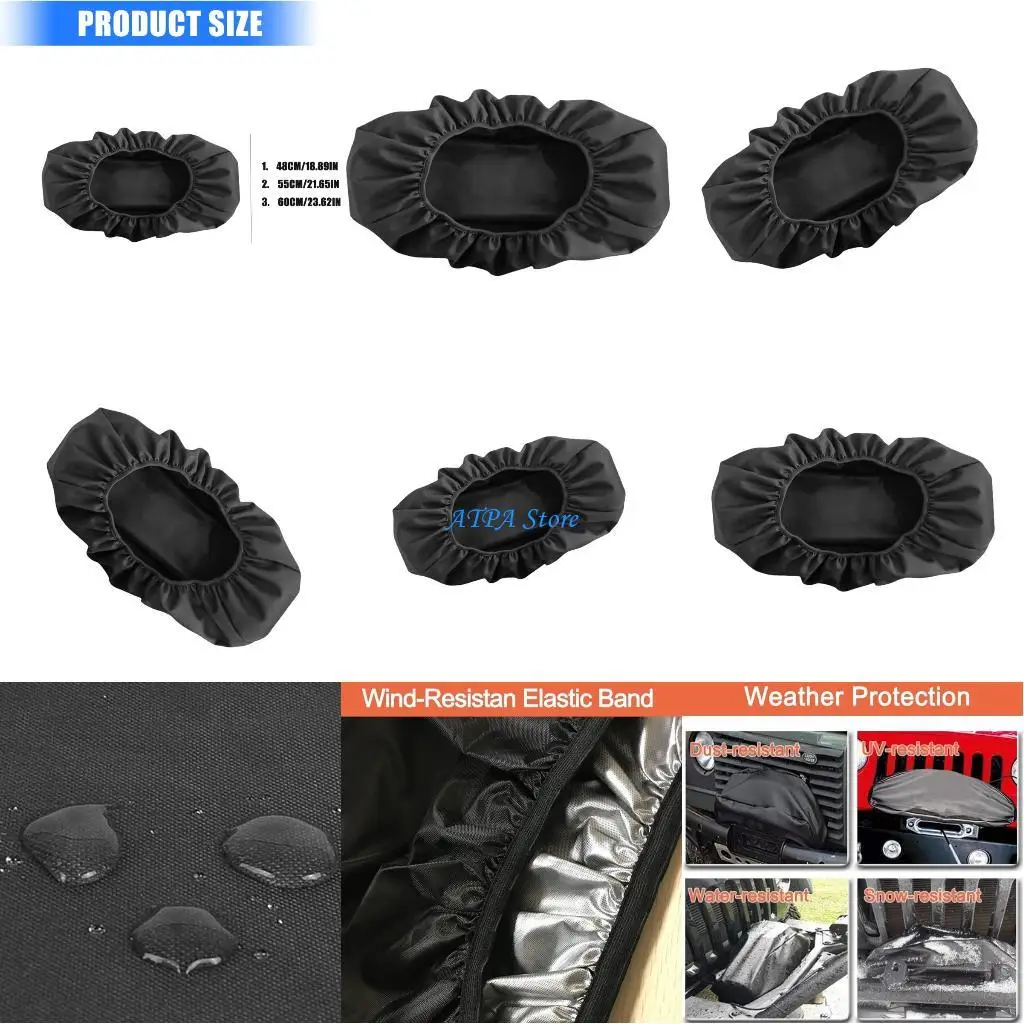 

U13C Fabric Winch Cover Heavy Duty Winch Cover Tear Resistant Cover for Electric Winches Easy Installation