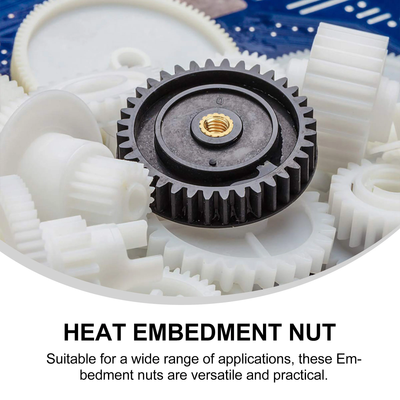 

20Pcs 7x10mm Brass Threaded Insert Heat Set Nuts Embedment Nuts for Injection Molding Practical Long Lasting Use