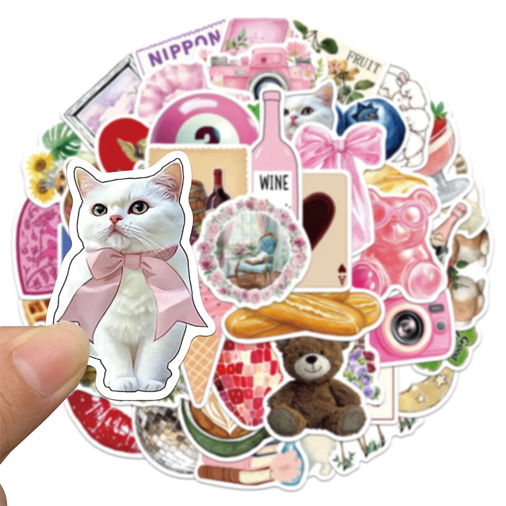 10/30/50/100pcs Carino INS Stile Y2K Graffiti Adesivi Estetica Downtown Ragazze Decalcomanie per Bagagli Moto Notebook FAI DA TE adesivo