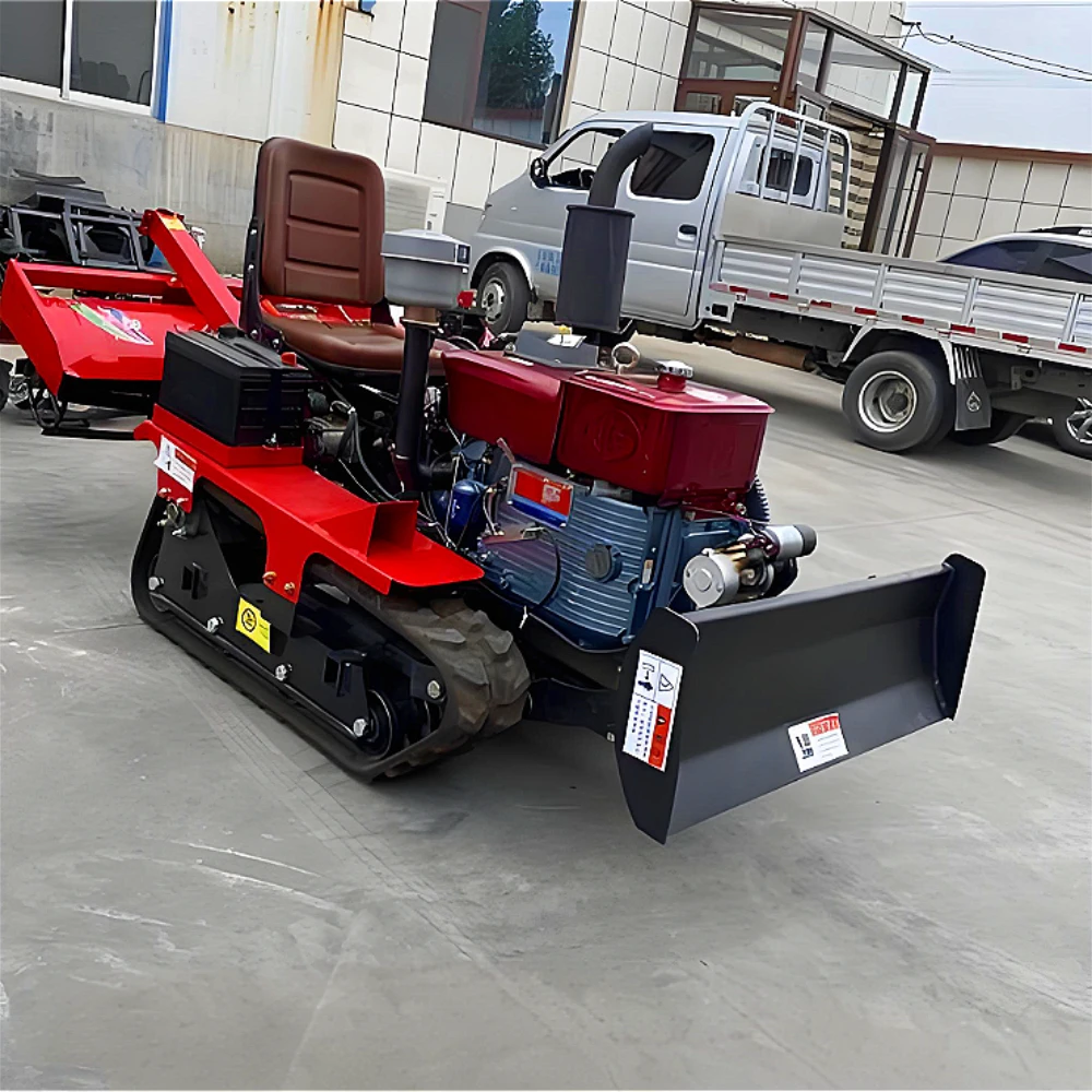 Crawler 35 HP Multi-function Agricultural Garden Rotavator Diesel Water-cooled Engine Hot Sale
