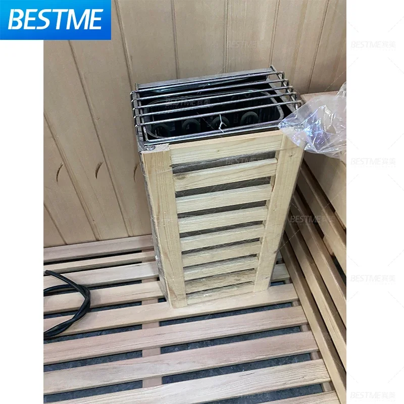 Bestme 1 Person Far Infrared Indoor Mini Sauna Room Dry Sauna