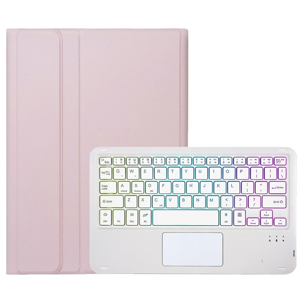 AH20-AS For Huawei MatePad 11.5 S Backlit Design Leather+TPU Tablet Cover Bluetooth-compatible Keyboard Case with Touchpad - Pin