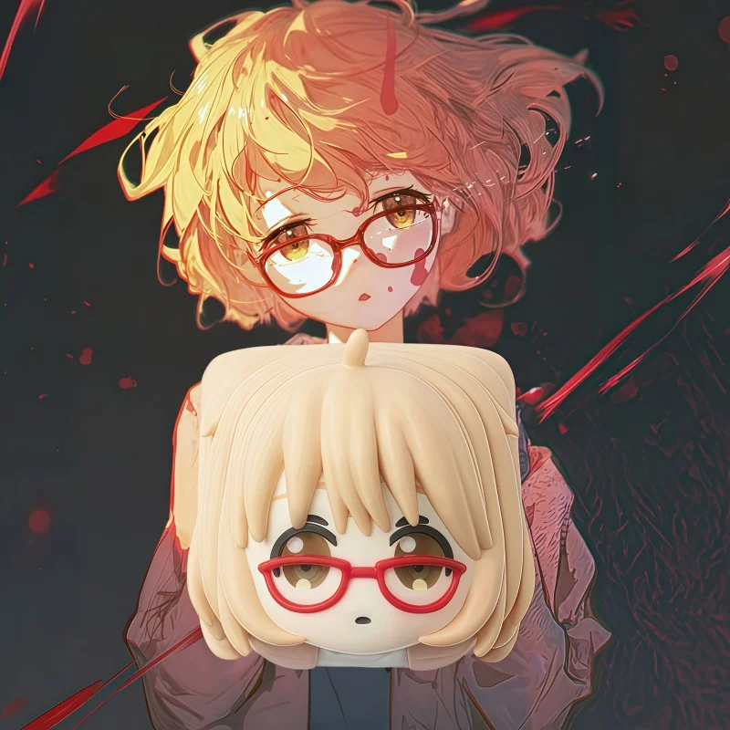 

Beyond The Boundary Kuriyama Mirai Keycap Customized Resin Material Single Key Cap Around The Anime ESE Layered Adhesive Drip