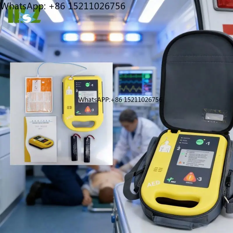 Dispositivo DEA de Salida de Energía Bifásica, Dispositivo de Emergencia Médico Hospitalario, DEA Automático Portátil de Primeros Auxilios para el Corazón - Máquina