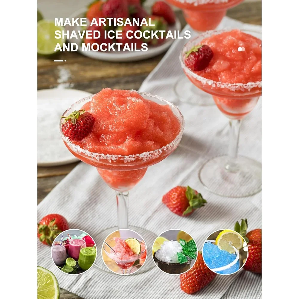ماكينة صنع الثلج ماكينة صنع مخروط الثلج ماكينة سلوشي لتقوم بها بنفسك ماكينة حلاقة الثلج لحفلات الكوكتيل المجمدة سهلة الاستخدام المنزلي أجهزة المطبخ #6