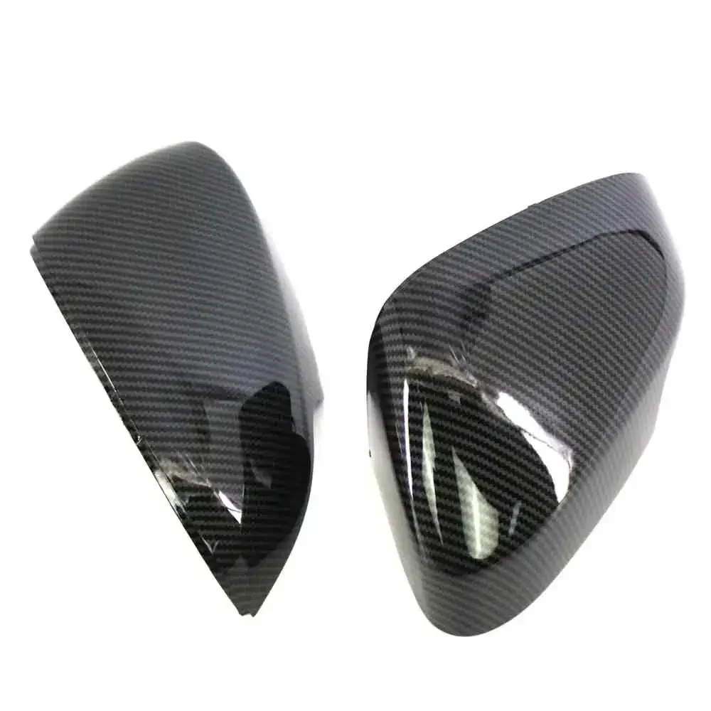 39850573 39850593 For Volvo S80 V40 S40 C30 C70 Pair Carbon Look Side Mirror Covers Caps Rearview Mirror Cover Shell Housing